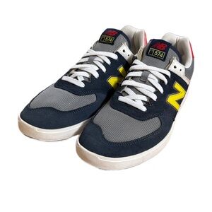 New Balance CT574 Men's Navy and Yellow Lifestyle sneakers men’s size 11 EUC